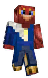 congress blue and metallic copper Minecraft skin — Classic model — first worn by Zakarr