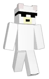 white and dawn pink Minecraft skin — Classic model