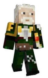 clarick's Minecraft skin wearing the Twisted cape
