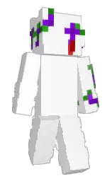 white and fruit salad Minecraft skin — Classic model
