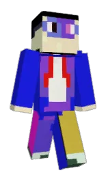 persian blue and black Minecraft skin — Classic model