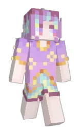 forget me not and light wisteria Minecraft skin — Slim model — first worn by coldwaughter