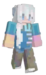 fountain blue and ship cove Minecraft skin — Slim model — first worn by Miko_Selene
