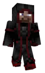 black and cod gray Minecraft skin — Classic model