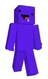 electric violet and cerise red Minecraft skin — Slim model