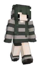 cloudy and lunar green Minecraft skin — Slim model