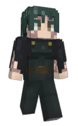 mineral green and outer space Minecraft skin — Classic model