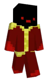 red oxide and black Minecraft skin — Classic model — first worn by Ezertwy