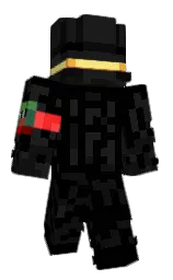 KriegsKarat's Minecraft skin wearing the Twisted cape