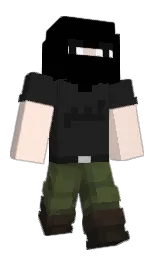 Bandidage's Minecraft skin wearing the Menace cape