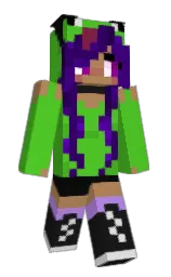 black and muddy waters Minecraft skin — Slim model