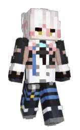 shark and white Minecraft skin — Classic model — first worn by Hoshii_Tsukii