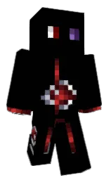 black and cod gray Minecraft skin — Classic model