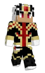 black and white Minecraft skin — Slim model — first worn by IonxFate2