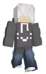 fedora and salt box Minecraft skin — Slim model — first worn by MochoNIKI