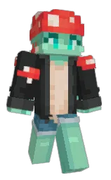 outer space and vista blue Minecraft skin — Slim model