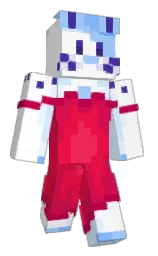 white and red ribbon Minecraft skin — Classic model — first worn by Alicon852