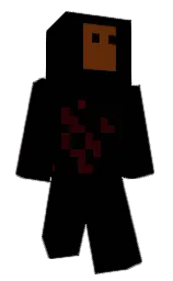 black and sepia black Minecraft skin — Classic model