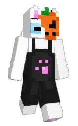 white and cod gray Minecraft skin — Slim model — first worn by kfud