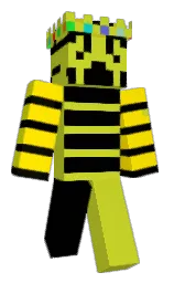 pear and black Minecraft skin — Classic model