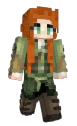 fiery orange and zeus Minecraft skin — Slim model