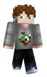 dove gray and scorpion Minecraft skin — Classic model — first worn by iAzula