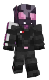 DaringShepard's Minecraft skin wearing the Purple Heart cape