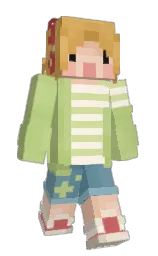 black and pine glade Minecraft skin — Slim model — first worn by sunnybvn