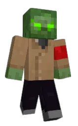 cinder and leather Minecraft skin — Classic model — first worn by RabiesBloodbath