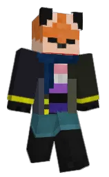 hot cinnamon and log cabin Minecraft skin — Classic model — first worn by lambdacv
