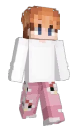 prim and white Minecraft skin — Slim model — first worn by N8THN_