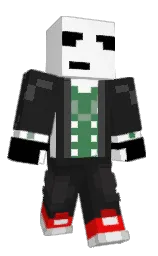 white and mine shaft Minecraft skin — Classic model