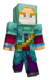 green pea and silver tree Minecraft skin — Classic model — first worn by SSG8