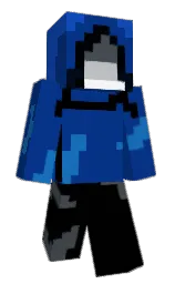 catalina blue and black Minecraft skin — Classic model