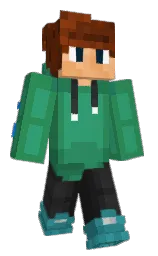 sea green and lochinvar Minecraft skin — Classic model