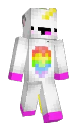 UnicornGamer69's Minecraft skin wearing the Vanilla cape