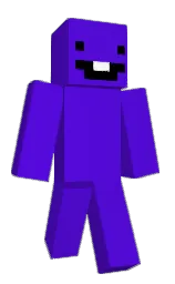 electric violet and purple Minecraft skin — Classic model