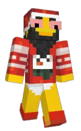 FatDana's Minecraft skin wearing the 15th Anniversary cape