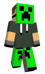 lunar green and green Minecraft skin — Slim model