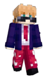 Glitch_OS's Minecraft skin wearing the Follower's cape