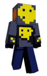gun powder and blue zodiac Minecraft skin — Classic model