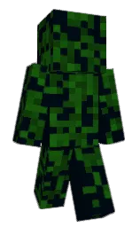 blue charcoal and dark fern Minecraft skin — Classic model