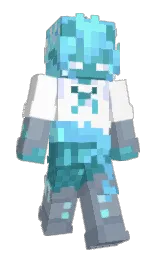 white and bali hai Minecraft skin — Slim model — first worn by PrinceEnder