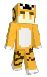 sunglow and white Minecraft skin — Slim model