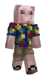 kabul and oriental pink Minecraft skin — Slim model