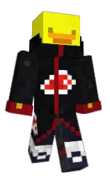yellow and monarch Minecraft skin — Classic model — first worn by Quatsuki