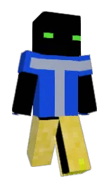 black and denim Minecraft skin — Classic model