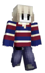 2ump's Minecraft skin wearing the Twisted cape