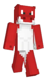 persian red and cardinal Minecraft skin — Classic model — first worn by _cake
