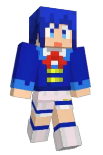 ebiblue Minecraft avatar full body